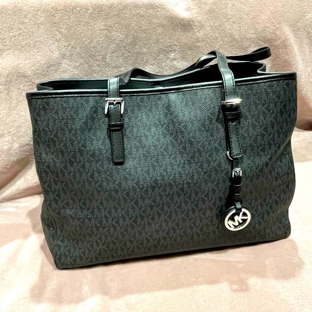 Black Logo Michael Kors Large Purse